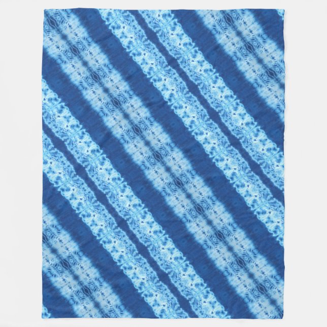 Flätad Shibori Fleecefilt (Framsidan)