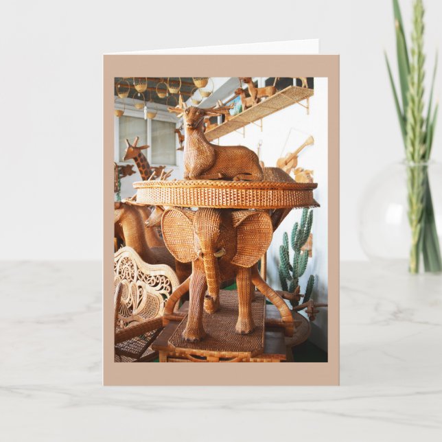 Flätade djur helgkort (Framsida)