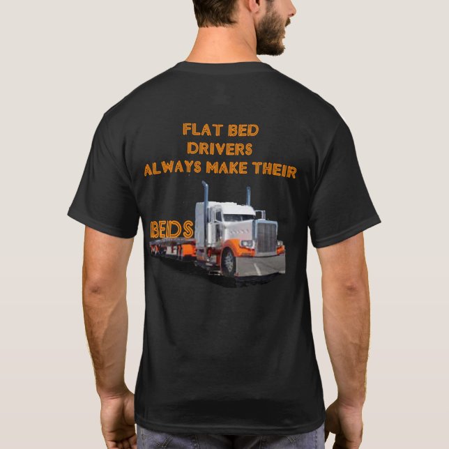 Flatade drivrutiner gör alltid sina streck t shirt (Baksida)