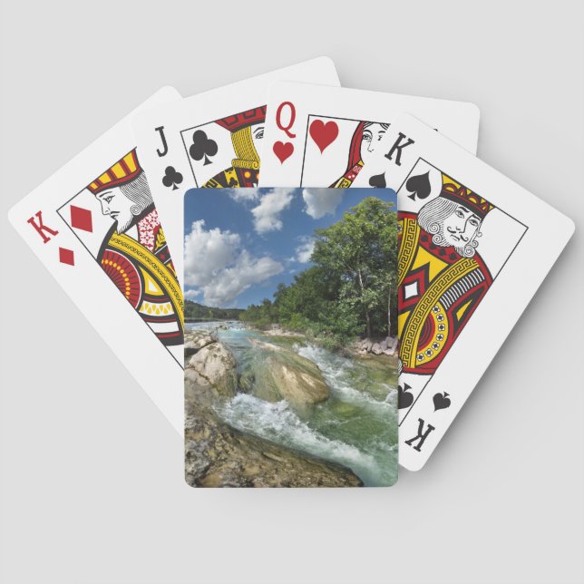 Flatarna Barton Bäck i Austin, Texas Spel Kort (Baksidan)