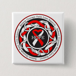 Flätat samman band för MDS hopp Knapp