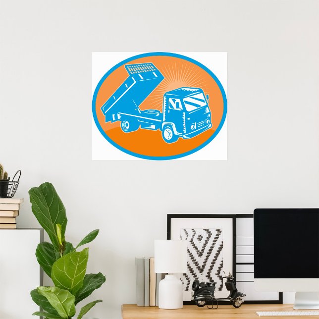 Flatbed Truck Vehicle Poster (Skapare uppladdad)