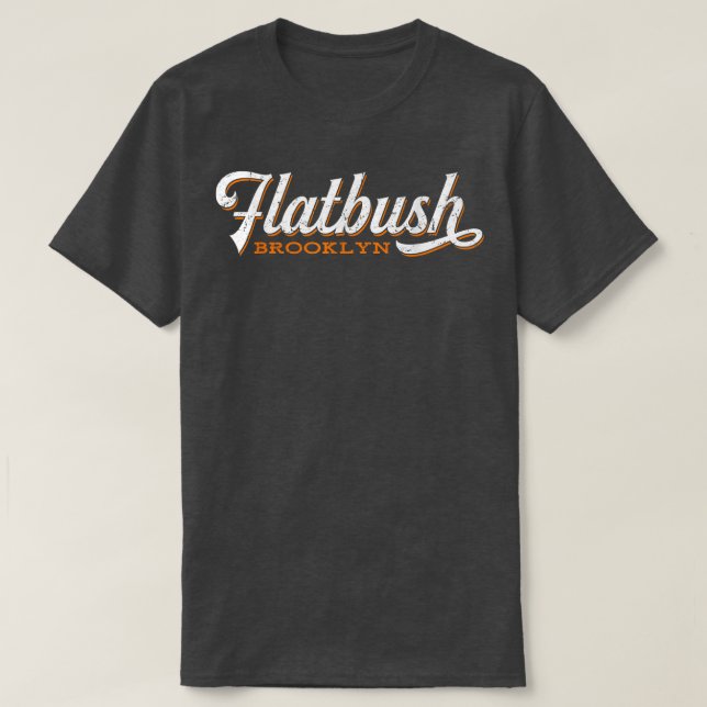 Flatbush Brooklyn New York Retro Coola T Shirt (Design framsida)