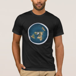 #FlatEarth - grafisk lägenhetjord Tee