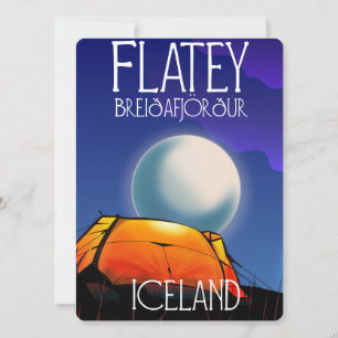 Flatey, Breiðafjörður, Island, reseaffisch