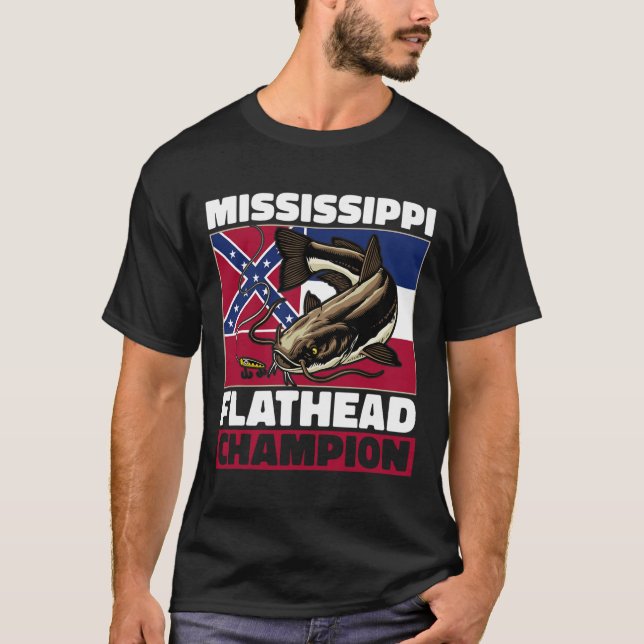 Flathead Catfish Hunting Catfishing Dad Catfish Hu T Shirt (Framsida)