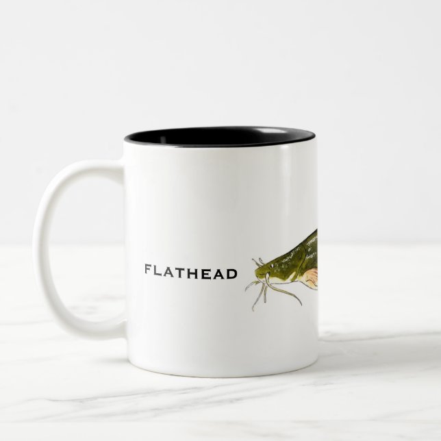 Flathead Catfish Mugg | Fiske Mugg (Vänster)