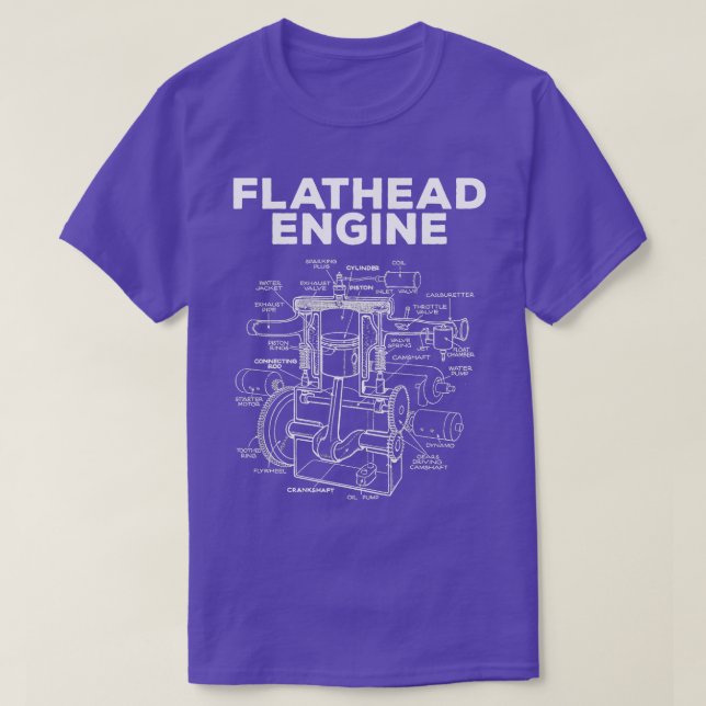 Flathead Engine T Shirt (Design framsida)