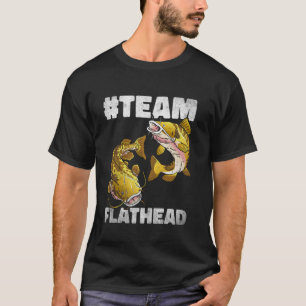 Flathead Malfisk Jakt Malfisk Pappa Malfisk Hu T Shirt