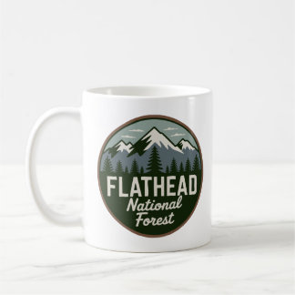 Flathead National Forest - Bergslandskap med natur Kaffemugg