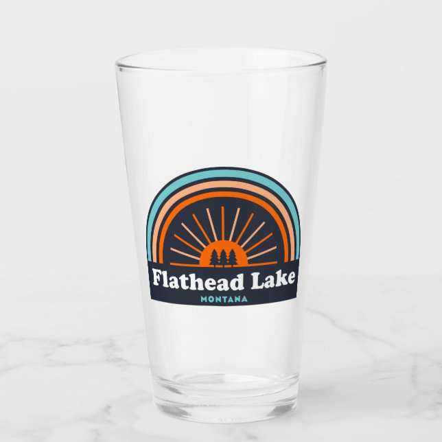 Flathead Sjö Montana Rainbow Glaskopp (Framsida)