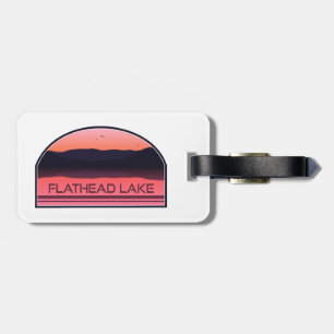 Flathead Sjö Montana Red Sunrise Bagagebricka
