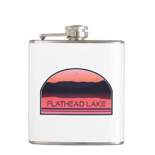 Flathead Sjö Montana Red Sunrise Fickplunta