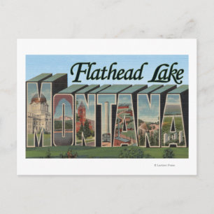 Flathead Sjö, Montana - Stora Brev-scenerna Vykort