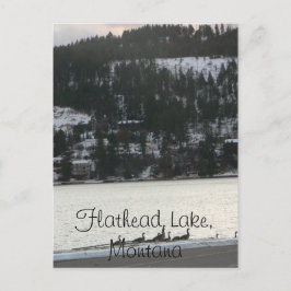 Flathead Sjö , Montana Vykort
