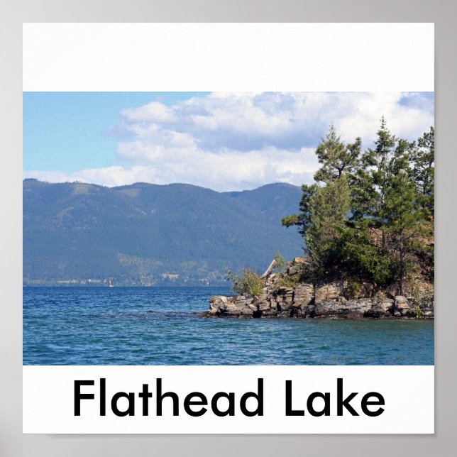 Flathead Sjö Poster (Framsidan)