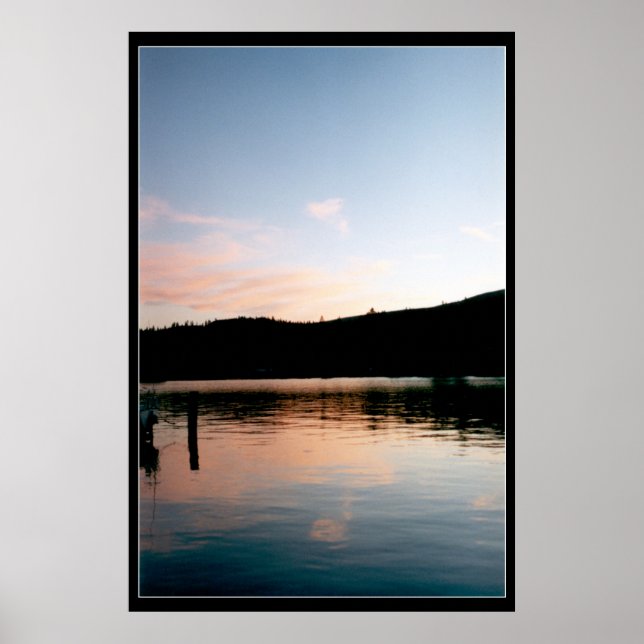 Flathead Sjö vid Sunset Poster (Framsidan)