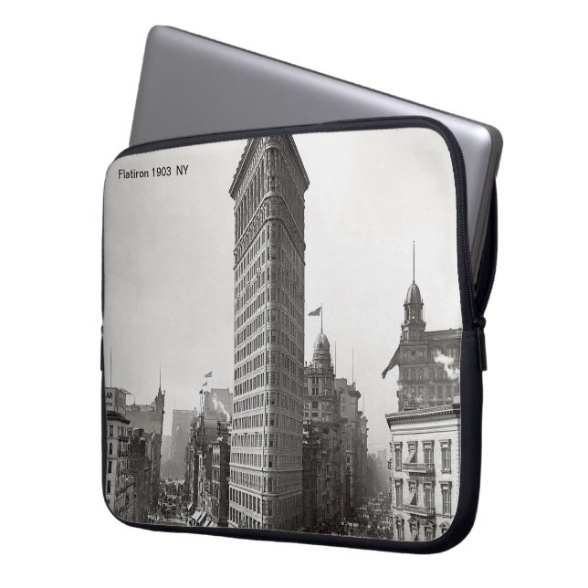 Flatiron 1903 laptop sleeve (Framsidan Vänster)