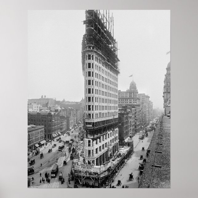 Flatiron Building, 1902. Vintagefoto Poster (Framsidan)
