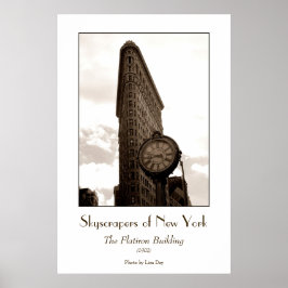 Flatiron Building-affisch (sepia) Poster