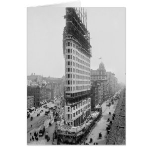 Flatiron Building konstruktion, 1902 Hälsningskort
