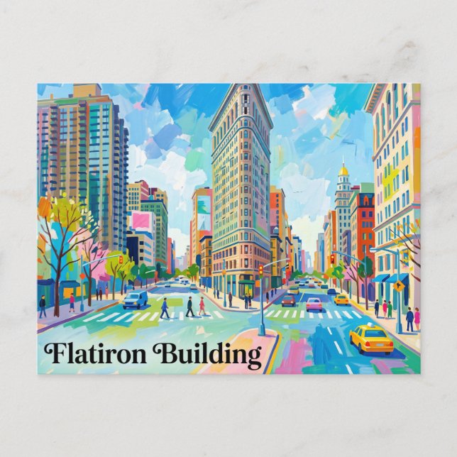Flatiron Building New York Vykort (Framsida)