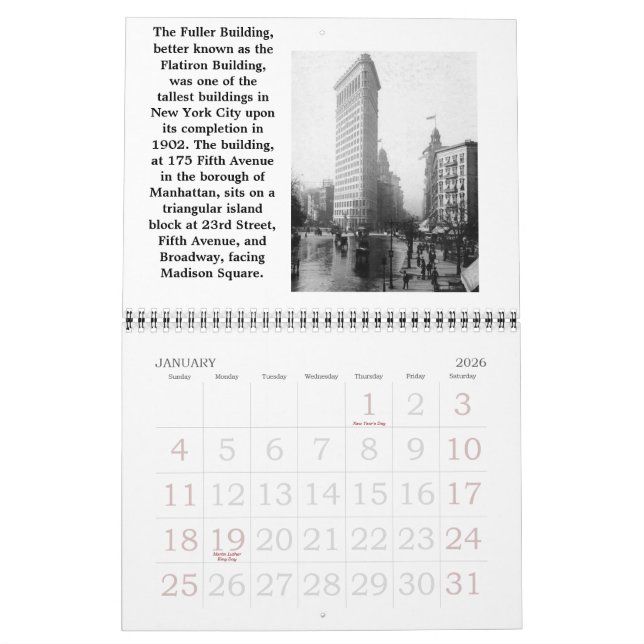 FLATIRON BYGGANDE KALENDER (Jan 2026)