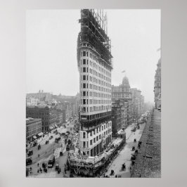 Flatiron Byggnad, 1902. Vintage Photo Poster