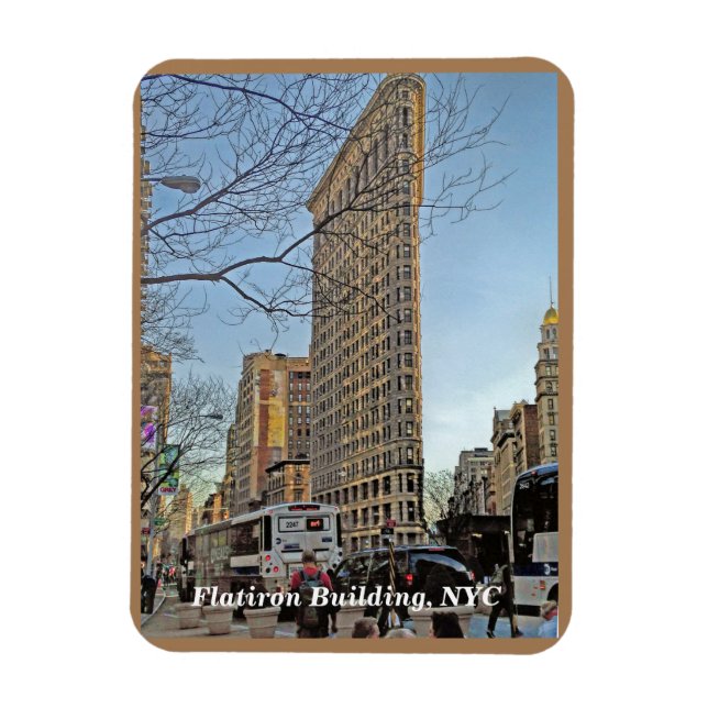 Flatiron Byggnad Iconic Skyscraper New York City Magnet (Vertikal)