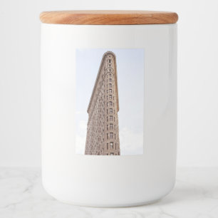 Flatiron byggnad mat etikett