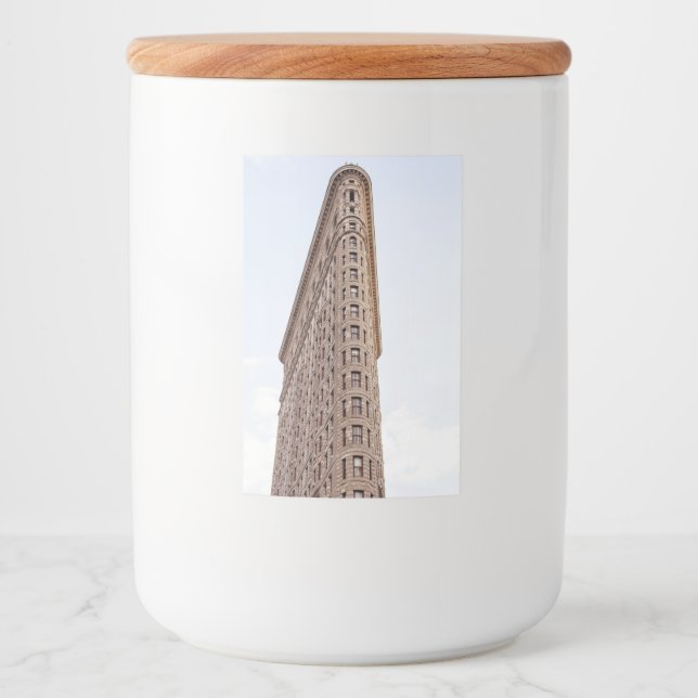 Flatiron byggnad mat etikett (Framsida)