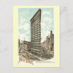 Flatiron Byggnad, New York City 1902 Vintage Vykort