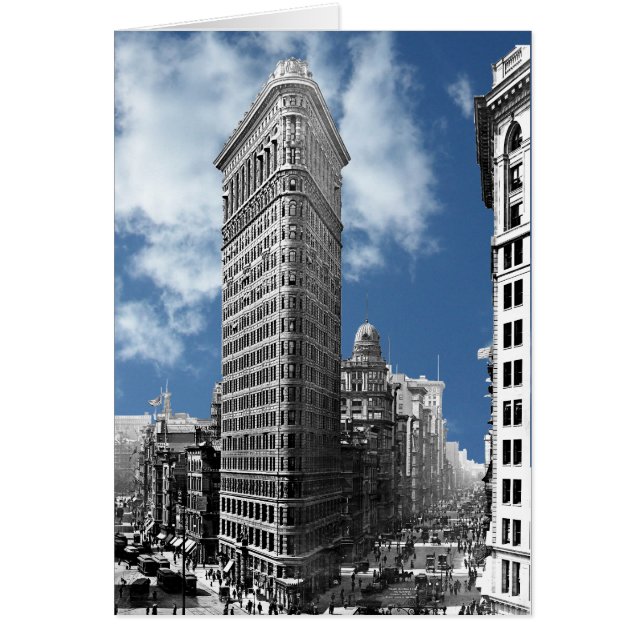 Flatiron Byggnad New York City Hälsningskort (Framsidan)
