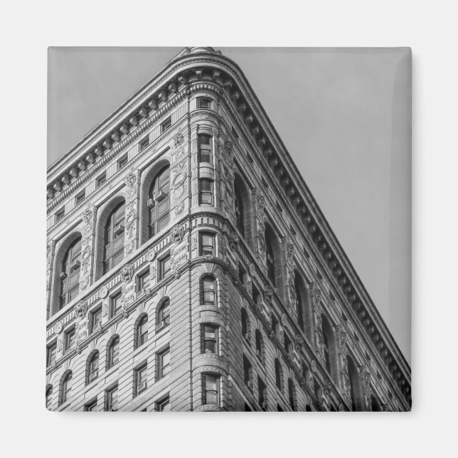Flatiron Byggnad New York City Photo Magnet (Framsidan)