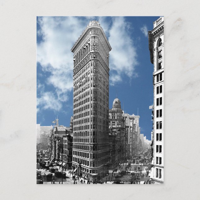 Flatiron Byggnad New York City Vykort (Framsida)