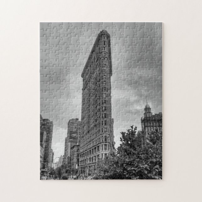 Flatiron Byggnad, NYC Puzzle Pussel (Vertikal)