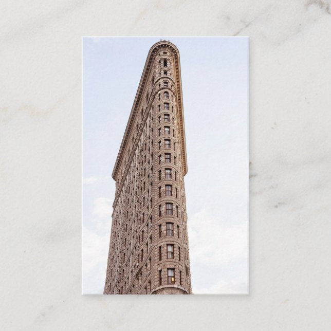 Flatiron byggnad visitkort (Framsida)