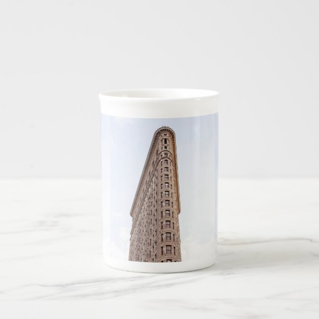 Flatiron byggnad vykort benporslin mugg (Framsidan)