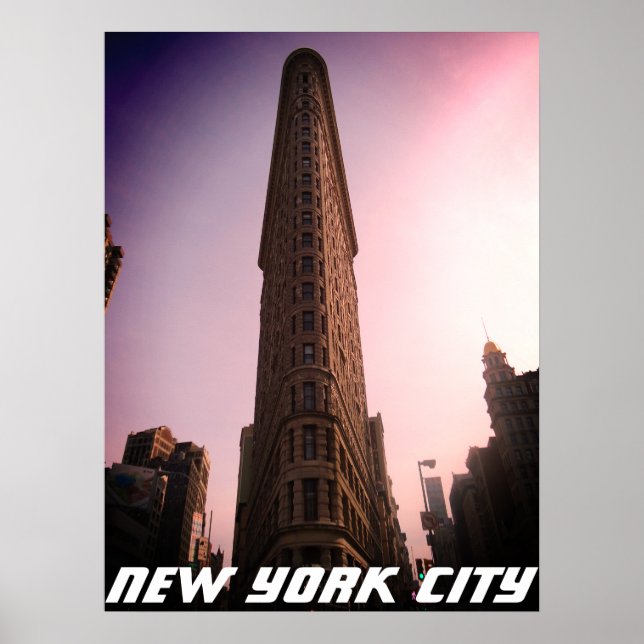 Flatiron New York, NY - Beaux-arts Manhattan Poster (Framsidan)