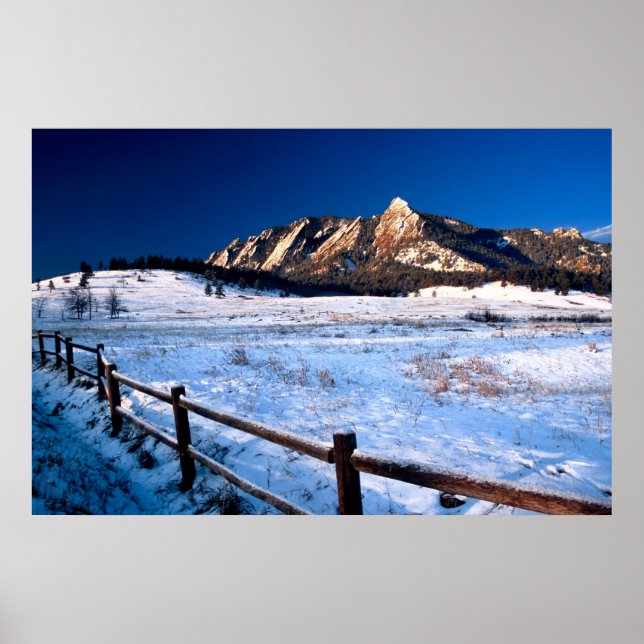 Flatirons Boulder Colorado Poster (Framsidan)
