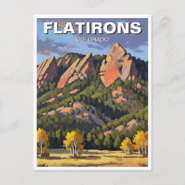 Flatirons Colorado Resa Vykort