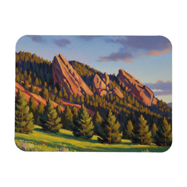 Flatirons Colorado Travel Magnet (Horisontell)