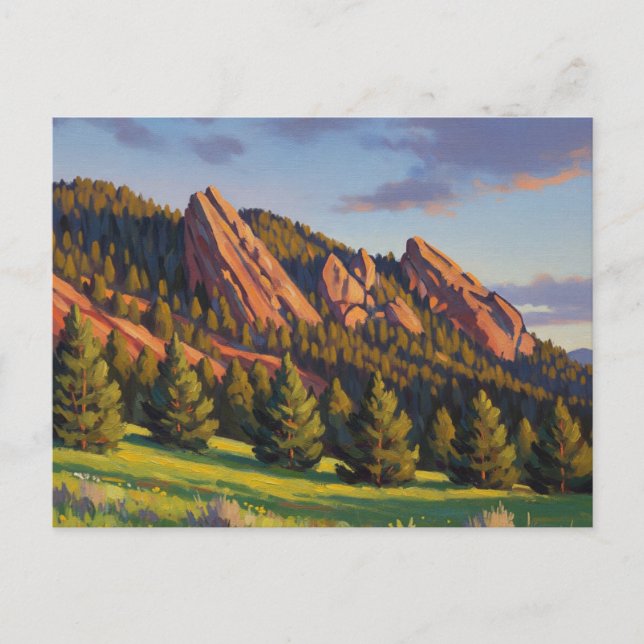 Flatirons Colorado Travel Vykort (Framsida)