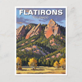 Flatirons Colorado Travel Vykort