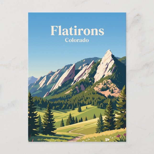 Flatirons Colorado Vykort (Framsida)