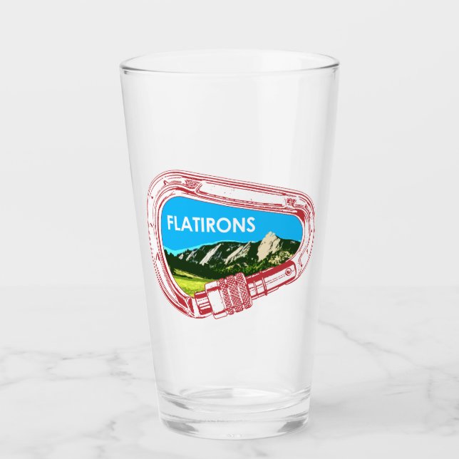 Flatirons klätterkarabiner glaskopp (Framsida)