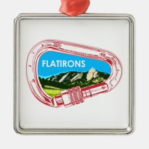 Flatirons klätterkarabiner julgransprydnad metall