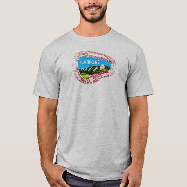 Flatirons klätterkarabiner t shirt (Framsida)