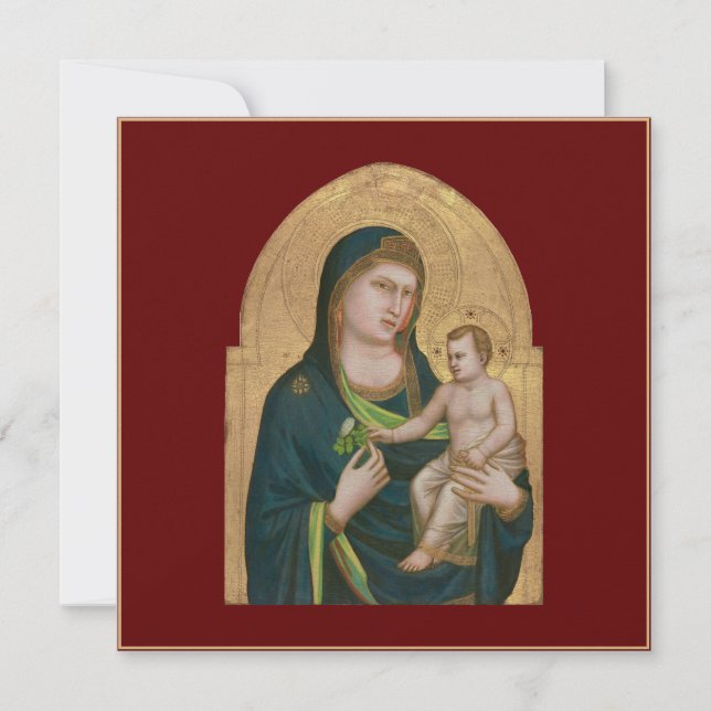 FLATKORT: MADONNA & BARN: GIOTTO: 1337 TACK KORT (Framsida)