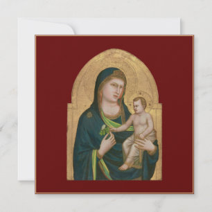 FLATKORT: MADONNA & BARN: GIOTTO: 1337 TACK KORT